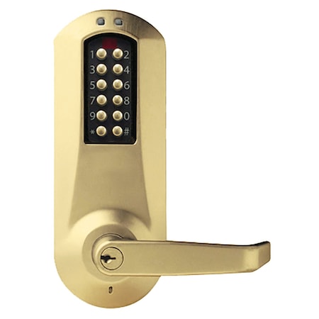 Dormakaba E-Plex 5000 Cylindrical Lock, Winston Lever, 100 Access Codes, 3,000 Audit Events, KIL, Schlage C Ke E5031XSWL-606-41